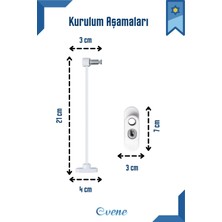 Evene Emniyet Kilidi Çocuk Hırsız Kilidi Halatlı Pencere Kilit 8 Adet