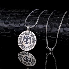 Tesbih Sepetim 925 Ayar Gümüş Selçuklu Kartalı Model Kolye