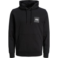 Jack & Jones Jwhlock Sweat Hood Siyah Erkek Sweatshirt