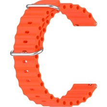 Basias Amazfit Gtr Mini / Amazfit Gts 4 Mini Uyumlu Ocean Bakla Silikon Kordon (20MM)