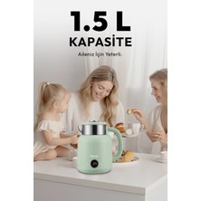 Fressi Orginal Kt-01 Retrofi Su Yeşili 1.5 L Retro Elektrikli Kettle