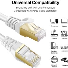 Hts Cat 7 Yüksek Hızlı Internet-Network Kablosu (1.5 M, Altın Konnektörlü)