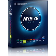 Mysize Pro Prezervatif - Ultra İnce - 3'lü - 49 Beden