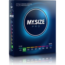 Mysize Pro Prezervatif - Ultra İnce - 3'lü - 47 Beden