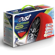 Dust Kar Çorabı Urban Series 2 Adet M Boyut Karlı Yolda Yüksek Tutuş ve Dayanıklılık Sağlar