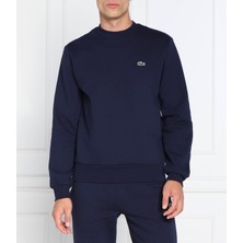 Lacoste Lacivert Klasik Fit Erkek Bisiklet Yaka Sweatshirt