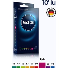 Mysize Pro Prezervatif - Ultra İnce - 10'lu - 64 Beden