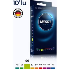 Mysize Pro Prezervatif - Ultra İnce - 10'lu - 49 Beden