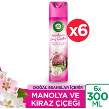 Air Wick Airwick Aerosol Manolya ve Kiraz Çiçeği Oda Kokusu (6 x 300 Ml)