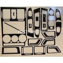 FD Otomotiv Hyundai Getz 2001 - 2010 Torpido, Konsol, Trim, Göğüs Kaplama Seti  Piano Black Renk Full Set