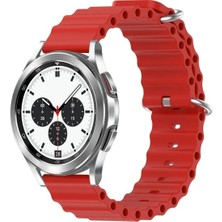 Basias Amazfit Gtr Mini / Amazfit Gts 4 Mini Uyumlu Ocean Bakla Silikon Kordon (20MM)