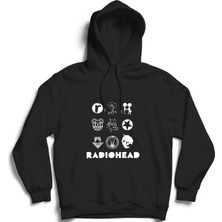 The Fame Radiohead, Nine, Rock Metal Kapüşonlu Sweatshirt Hoodie