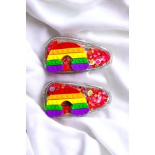 Aymeta 2 Li Pullu Figürlü Çıt Çıt Çocuk Toka Seti