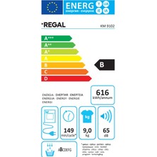 Regal KM 9102 B Sınıfı 9 kg Kurutma Makinesi