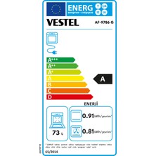 Vestel AF-9786 G 73 Lt A Enerji Sınıfı Ankastre Fırın