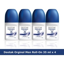 Deotak Orıgınal For Men Roll-On Deodorant 35 ml x 4
