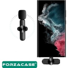 Forzacase Type-C Profesyonel Wireless Kablosuz Yaka Mikrofonu Lavalier - FC100
