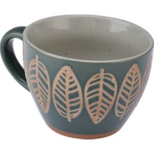 Emsan Greeny Stoneware Kupa 350 ml Yeşil