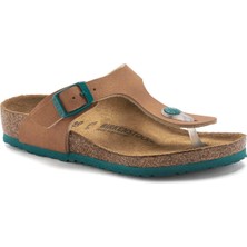 Birkenstock Gizeh Bf Desert Soil Çocuk Terlik 1024327-GINGER Brown