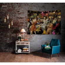 Jwk Home Irish Friends Duvar Örtüsü ve Çift Taraflı Kırlent Takım (2'li) - 140X100 - 45X45