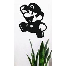Dekor Treni Süper Mario Dekoratif Ahşap Duvar Dekoru 20X25 cm