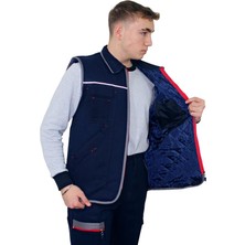 Persmont GY04K Unisex Fermuarlı Gabardin Kışlık Yelek