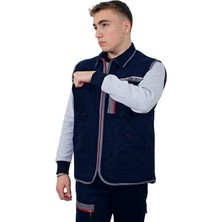 Persmont GY04K Unisex Fermuarlı Gabardin Kışlık Yelek