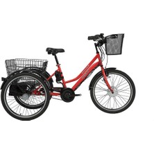 Bisan Porter 24 Jant Bisijklet Kırmızı Beyaz