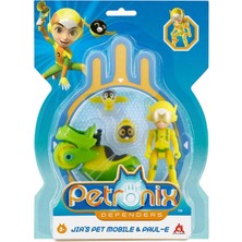 Petronix Savunucuları Jia's Pet Mobi̇le ve Paul-E Hareketli̇ Aksiyon Figürü