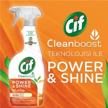 Cif Power & Shine Cleanboost Sprey Mutfak 750 ml X1 + Cif Power & Shine Konsantre Mutfak 70 ml X2