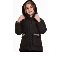 Miniğimin Cicileri Minigimin Cicileri Baklava Desenli Kapitone Mont - Siyah