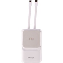 atongm Magsafe Powerbank - 10.000 Mah 20W - Type-C/lighting Kablolu ve Kablosuz Taşınabilir Şarj Cihazı