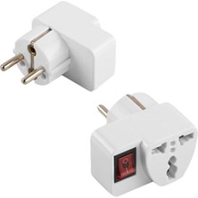 Powermaster Ingiliz Fiş Çok Amaçlı Üniversal Tekli On Off Işıklı Anahtarlı