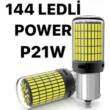 NKT GROUP P21W 144 Ledli Ultra Parlak Geri Vites Park Ampül Tek Duy Beyaz (2 Adet)