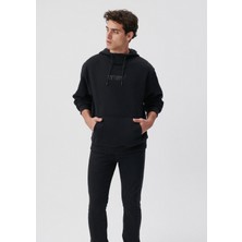 Mavi Erkek Mavi Baskılı Kapüşonlu Siyah Sweatshirt 0610960-900
