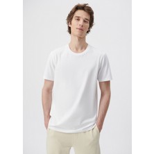 Mavi Erkek Doğa Dostu Beyaz Basic Tişört 066901-620