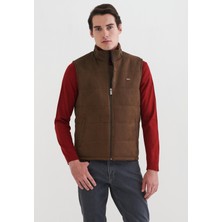 Pierre Cardin Erkek Suni Deri Yelek