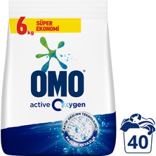 Omo Active Oxygen Toz Çamaşır Deterjanı Beyazlar İçin 6 KG