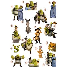 Lilya Sticker Shrek 3D Kabartmalı Sticker Seti