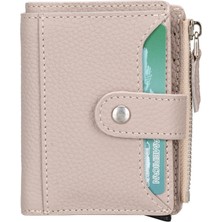 PLM Deri Cüzdan ve Kartlık, Mekanizma, 10 Adet Kart Tutucu, Bej