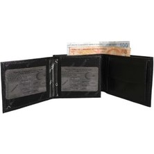 Bc Barse Collection Siyah Bozuk Para Bölmeli Haki Deri Elegant Model Erkek Cüzdan
