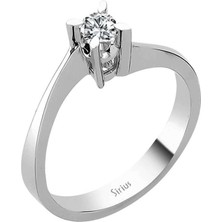 Sirius Pırlanta G Renk 0,19 Karat Pırlanta Tektaş Yüzük 0415R0110