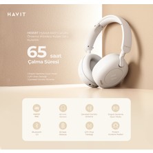 Havit H655BT Hybrid Anc Kulaküstü Bluetooth Kulaklık - 65 Saat Batarya, Enc, Anc, Çift Cihaz Desteği