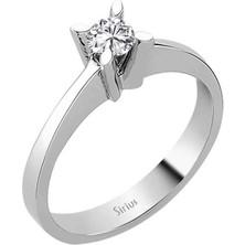 Sirius Pırlanta F Renk 0,28 Karat Pırlanta Tektaş Yüzük 0415R0114