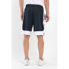 Adams File Şeritli Polyester Erkek Spor Şort