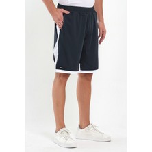 Adams File Şeritli Polyester Erkek Spor Şort