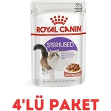 Royal Canin Sterilised Kısırlaştırılmış Kedi Konservesi 85GR 4'lü Paket