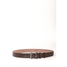 Dericlub Hakiki Deri 3.5cm Çift Dikişli Erkek Klasik Kemer 511