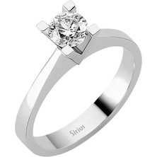 Sirius Pırlanta G Renk 0,55 Karat Pırlanta Tektaş Yüzük 0415R0142