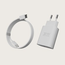 The Way Apple Iphone 15 / Plus / Pro Uyumlu Type C 20 Watt Hızlı Şarj Adaptörü ve Kablosu Şarj Cihazı TWTRPD20U